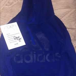 Adidas Large blue hoodie